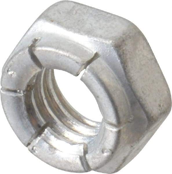 Flex-Loc - 3/8-16 UNC Grade 2 Hex Lock Nut with Expanding Flex Top - 9/32" High, Cadmium-Plated Finish, Meets Military Specifications - Industrial Tool & Supply