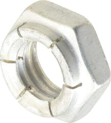 Flex-Loc - 1/2-13 UNC Grade 2 Hex Lock Nut with Expanding Flex Top - 21/64" High, Cadmium-Plated Finish, Meets Military Specifications - Industrial Tool & Supply