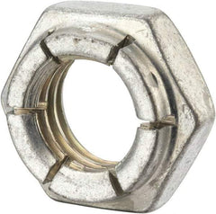 Flex-Loc - 5/8-11 UNC Grade 2 Hex Lock Nut with Expanding Flex Top - 15/16" Width Across Flats, Cadmium-Plated Finish, Meets Military Specifications - Industrial Tool & Supply