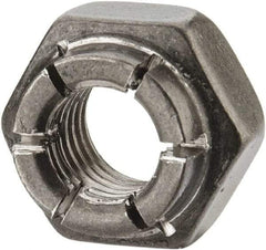 Flex-Loc - 1/4-28 UNJF 18-8 Hex Lock Nut with Expanding Flex Top - Uncoated, Meets Military Specifications - Industrial Tool & Supply