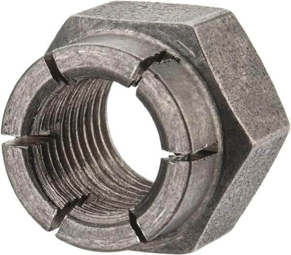 Flex-Loc - 3/8-24 UNJF 18-8 Hex Lock Nut with Expanding Flex Top - Uncoated, Meets Military Specifications - Industrial Tool & Supply