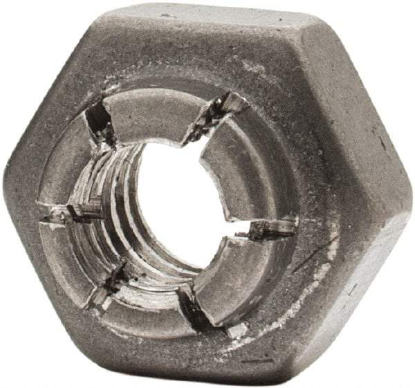 Flex-Loc - #10-24 UNJC 18-8 Hex Lock Nut with Expanding Flex Top - Uncoated, Meets Military Specifications - Industrial Tool & Supply