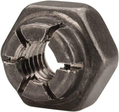 Flex-Loc - #8-32 UNJC 18-8 Hex Lock Nut with Expanding Flex Top - Uncoated, Meets Military Specifications - Industrial Tool & Supply