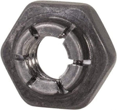 Flex-Loc - #10-24 UNJC 18-8 Hex Lock Nut with Expanding Flex Top - 3/16" High, Uncoated, Meets Military Specifications - Industrial Tool & Supply