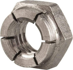 Flex-Loc - 5/16-18 UNC 18-8 Hex Lock Nut with Expanding Flex Top - 17/64" High, Uncoated, Meets Military Specifications - Industrial Tool & Supply