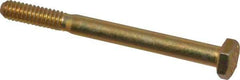 Value Collection - 1/4-20 UNC, 2-3/4" Length Under Head Hex Head Cap Screw - Partially Threaded, Grade 8 Alloy Steel, Zinc-Plated Finish, 7/16" Hex - Industrial Tool & Supply