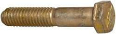 Value Collection - 3/8-16 UNC, 2" Length Under Head Hex Head Cap Screw - Partially Threaded, Grade 8 Alloy Steel, Zinc-Plated Finish, 9/16" Hex - Industrial Tool & Supply