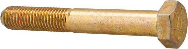 Value Collection - 5/16-24 UNF, 2-1/4" Length Under Head Hex Head Cap Screw - Partially Threaded, Grade 8 Alloy Steel, Zinc-Plated Finish, 1/2" Hex - Industrial Tool & Supply