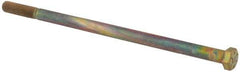 Value Collection - 3/8-24 UNF, 8" Length Under Head Hex Head Cap Screw - Partially Threaded, Grade 8 Alloy Steel, Zinc-Plated Finish, 9/16" Hex - Industrial Tool & Supply