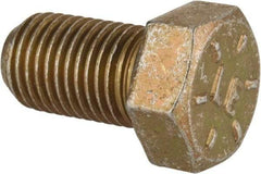 Value Collection - 7/16-20 UNF, 3/4" Length Under Head Hex Head Cap Screw - Fully Threaded, Grade 8 Alloy Steel, Zinc-Plated Finish, 5/8" Hex - Industrial Tool & Supply