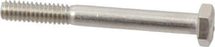 Value Collection - 1/4-20 UNC, 2-1/4" Length Under Head Hex Head Cap Screw - Partially Threaded, Grade 18-8 Stainless Steel, Uncoated, 7/16" Hex - Industrial Tool & Supply