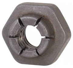 Flex-Loc - #10-24 UNJC Grade 2 Hex Lock Nut with Expanding Flex Top - Uncoated, Meets Military Specifications - Industrial Tool & Supply