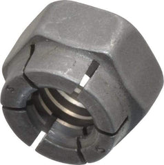 Flex-Loc - 5/16-18 UNC Grade 2 Hex Lock Nut with Expanding Flex Top - Uncoated, Meets Military Specifications - Industrial Tool & Supply