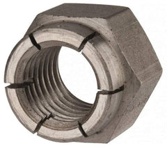 Flex-Loc - 3/4-10 UNC Grade 2 Hex Lock Nut with Expanding Flex Top - Uncoated, Meets Military Specifications - Industrial Tool & Supply