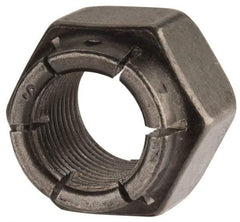 Flex-Loc - 5/8-18 UNJF Grade 2 Hex Lock Nut with Expanding Flex Top - 15/16" Width Across Flats, Uncoated, Meets Military Specifications - Industrial Tool & Supply