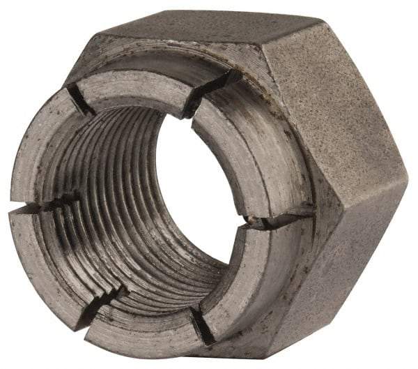 Flex-Loc - 3/4-16 UNJF Grade 2 Hex Lock Nut with Expanding Flex Top - Uncoated, Meets Military Specifications - Industrial Tool & Supply