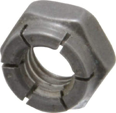 Flex-Loc - 5/16-18 UNC Grade 2 Hex Lock Nut with Expanding Flex Top - 17/64" High, Uncoated, Meets Military Specifications - Industrial Tool & Supply