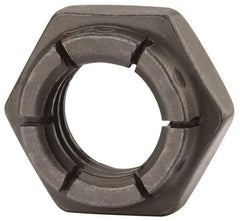 Flex-Loc - 5/8-11 UNC Grade 2 Hex Lock Nut with Expanding Flex Top - 15/16" Width Across Flats, Uncoated, Meets Military Specifications - Industrial Tool & Supply