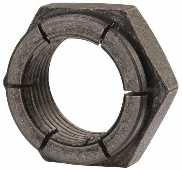 Flex-Loc - 7/8-14 UNJF Grade 2 Hex Lock Nut with Expanding Flex Top - Uncoated, Meets Military Specifications - Industrial Tool & Supply