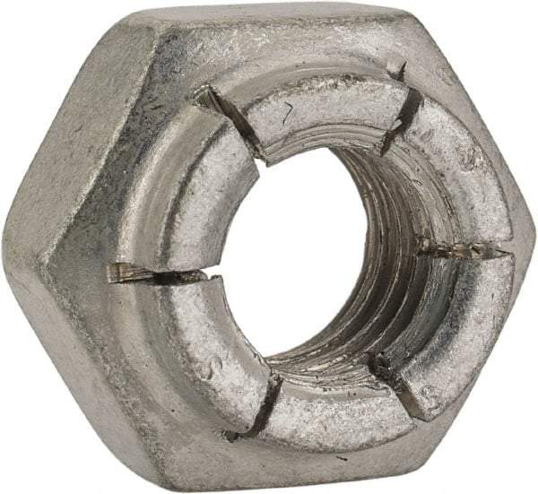 Flex-Loc - 3/8-16 UNC Grade 2 Heavy Hex Lock Nut with Expanding Flex Top - Cadmium-Plated Finish, Meets Military Specifications - Industrial Tool & Supply