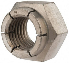 Flex-Loc - 7/8-9 UNC Grade 2 Heavy Hex Lock Nut with Expanding Flex Top - Cadmium-Plated Finish, Meets Military Specifications - Industrial Tool & Supply