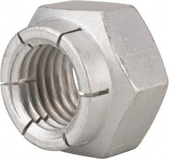 Flex-Loc - 1-8 UNC Grade 2 Heavy Hex Lock Nut with Expanding Flex Top - Cadmium-Plated Finish, Meets Military Specifications - Industrial Tool & Supply