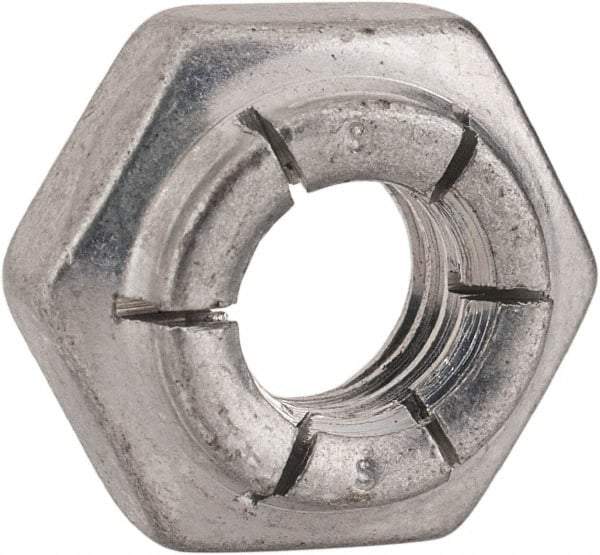 Flex-Loc - 5/16-18 UNC Grade 2 Heavy Hex Lock Nut with Expanding Flex Top - 17/64" High, Cadmium-Plated Finish, Meets Military Specifications - Industrial Tool & Supply