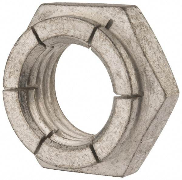 Flex-Loc - 1-8 UNC Grade 2 Heavy Hex Lock Nut with Expanding Flex Top - Cadmium-Plated Finish, Meets Military Specifications - Industrial Tool & Supply