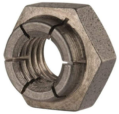 Flex-Loc - 5/16-18 UNC 18-8 Heavy Hex Lock Nut with Expanding Flex Top - Uncoated, Meets Military Specifications - Industrial Tool & Supply