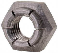 Flex-Loc - 3/8-16 UNC 18-8 Heavy Hex Lock Nut with Expanding Flex Top - Uncoated, Meets Military Specifications - Industrial Tool & Supply