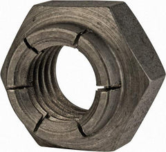 Flex-Loc - 1/2-13 UNC 18-8 Heavy Hex Lock Nut with Expanding Flex Top - Uncoated, Meets Military Specifications - Industrial Tool & Supply