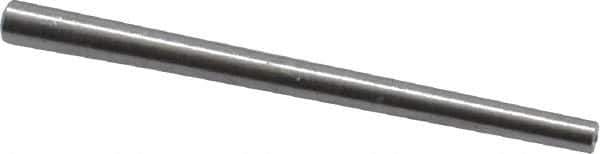 Value Collection - Size 5/0, 0.068" Small End Diam, 0.094" Large End Diam, Uncoated Steel Taper Pin - Grade C-12L14, 1-1/4" OAL, 1-1/4 Pin Length - Industrial Tool & Supply