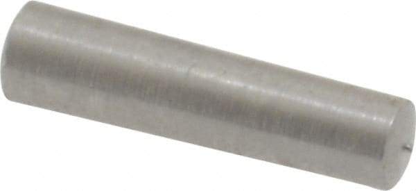 Value Collection - Size 3/0, 0.1146" Small End Diam, 0.125" Large End Diam, Uncoated Steel Taper Pin - Grade C-12L14, 1/2" OAL, 1/2 Pin Length - Industrial Tool & Supply
