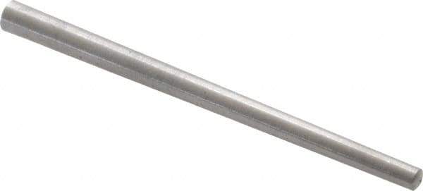 Value Collection - Size 2/0, 0.0994" Small End Diam, 0.141" Large End Diam, Uncoated Steel Taper Pin - Grade C-12L14, 2" OAL, 2 Pin Length - Industrial Tool & Supply