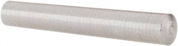 Value Collection - Size 0, 0.1352" Small End Diam, 0.156" Large End Diam, Uncoated Steel Taper Pin - Grade C-12L14, 1" OAL, 1 Pin Length - Industrial Tool & Supply