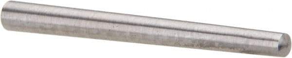 Value Collection - Size 0, 0.1196" Small End Diam, 0.156" Large End Diam, Uncoated Steel Taper Pin - Grade C-12L14, 1-3/4" OAL, 1-3/4 Pin Length - Industrial Tool & Supply