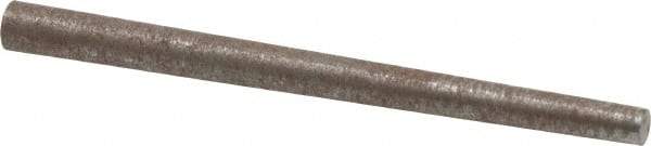 Value Collection - Size 0, 0.1144" Small End Diam, 0.156" Large End Diam, Uncoated Steel Taper Pin - Grade C-12L14, 2" OAL, 2 Pin Length - Industrial Tool & Supply