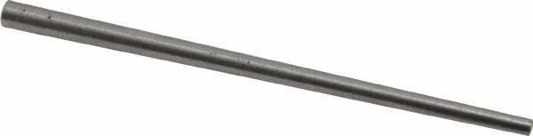 Value Collection - Size 0, 0.0936" Small End Diam, 0.156" Large End Diam, Uncoated Steel Taper Pin - Grade C-12L14, 3" OAL, 3 Pin Length - Industrial Tool & Supply
