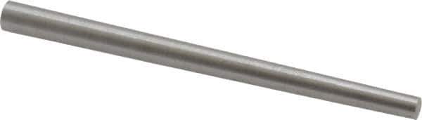 Value Collection - Size 3, 0.1566" Small End Diam, 0.219" Large End Diam, Uncoated Steel Taper Pin - Grade C-12L14, 3" OAL, 3 Pin Length - Industrial Tool & Supply