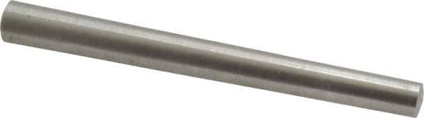 Value Collection - Size 7, 0.3258" Small End Diam, 0.409" Large End Diam, Uncoated Steel Taper Pin - Grade C-12L14, 4" OAL, 4 Pin Length - Industrial Tool & Supply