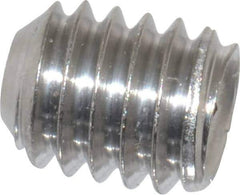Value Collection - 5/16-18 UNC, 3/8" OAL, Cup Point Set Screw - Grade 316 Stainless Steel, 3/32" Key - Industrial Tool & Supply
