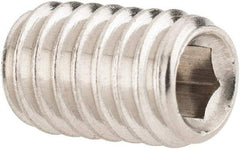 Value Collection - 5/16-18 UNC, 1/2" OAL, Cup Point Set Screw - Grade 316 Stainless Steel, 3/32" Key - Industrial Tool & Supply
