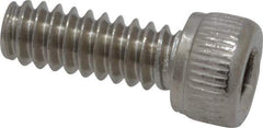 Value Collection - #6-32 UNC Hex Socket Drive, Socket Cap Screw - Grade 316 Stainless Steel, 3/8" Length Under Head - Industrial Tool & Supply
