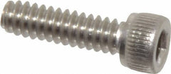 Value Collection - #6-32 UNC Hex Socket Drive, Socket Cap Screw - Grade 316 Stainless Steel, 1/2" Length Under Head - Industrial Tool & Supply
