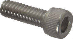Value Collection - #8-32 UNC Hex Socket Drive, Socket Cap Screw - Grade 316 Stainless Steel, 1/2" Length Under Head - Industrial Tool & Supply