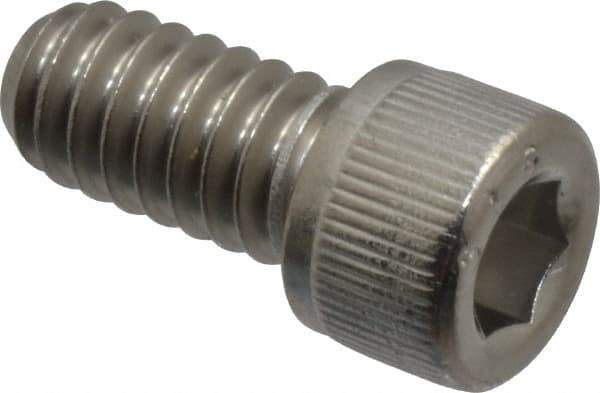 Value Collection - 1/4-20 UNC Hex Socket Drive, Socket Cap Screw - Grade 316 Stainless Steel, 1/2" Length Under Head - Industrial Tool & Supply