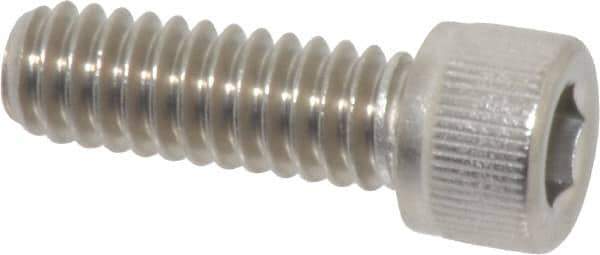 Value Collection - 1/4-20 UNC Hex Socket Drive, Socket Cap Screw - Grade 316 Stainless Steel, 3/4" Length Under Head - Industrial Tool & Supply