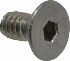 Value Collection - #2-56 UNC Hex Socket Drive, 82° Flat Screw - Grade 18-8 Stainless Steel, 3/16" OAL - Industrial Tool & Supply
