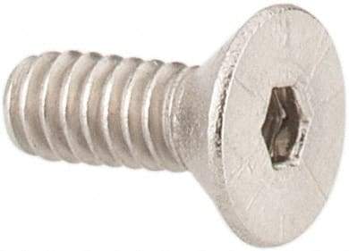 Value Collection - #2-56 UNC Hex Socket Drive, 82° Flat Screw - Grade 18-8 Stainless Steel, 1/4" OAL - Industrial Tool & Supply