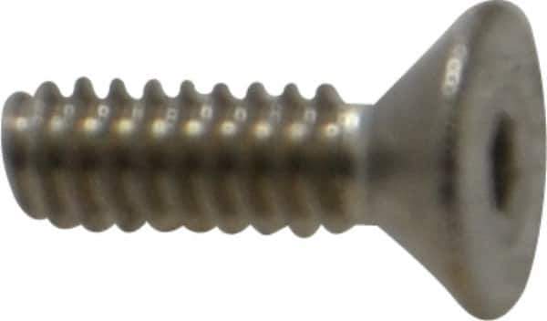 Value Collection - #4-40 UNC Hex Socket Drive, 82° Flat Screw - Grade 18-8 Stainless Steel, 3/8" OAL - Industrial Tool & Supply